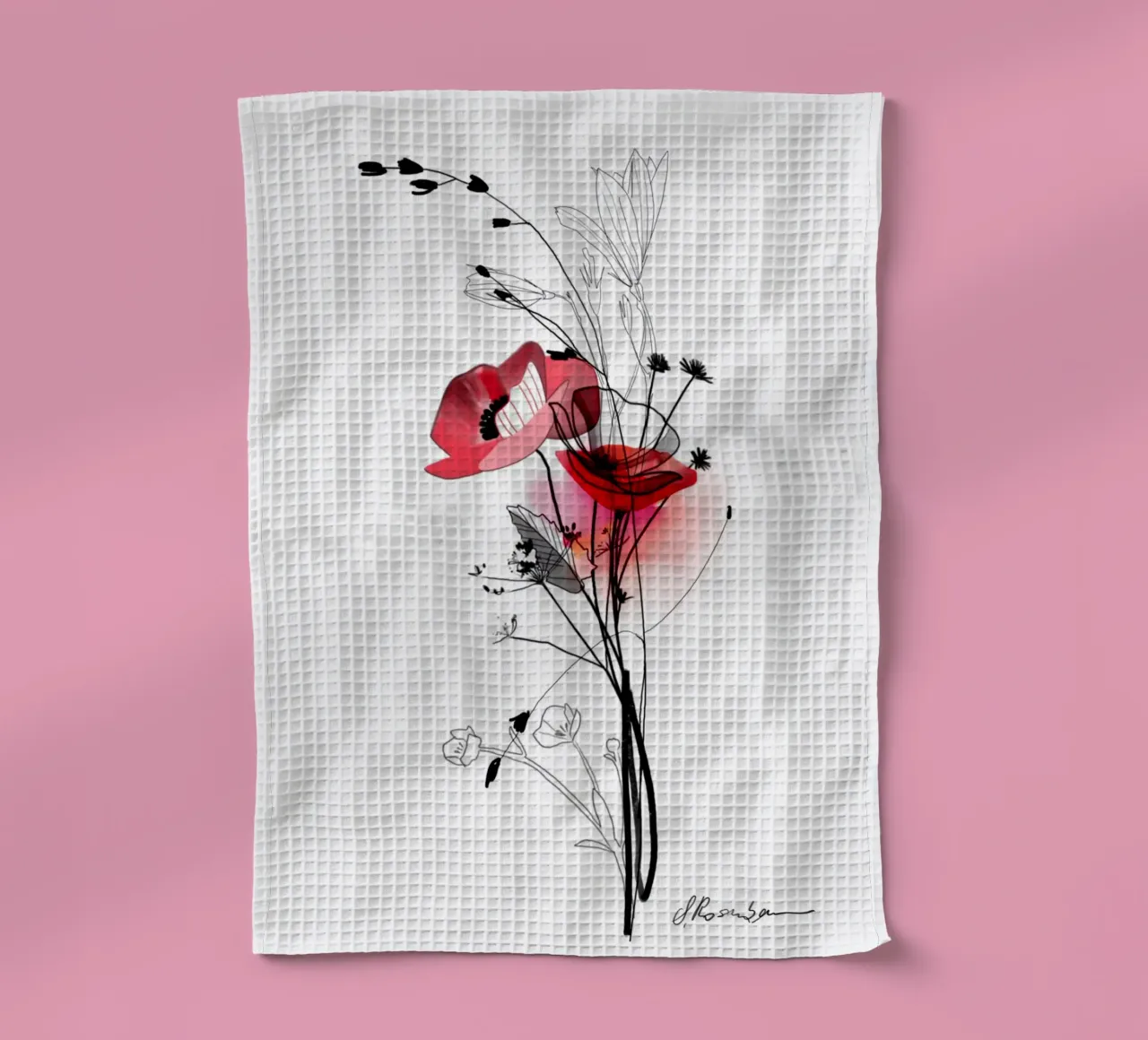 Mohn canovaccio da cucina da SaraRosenbaum