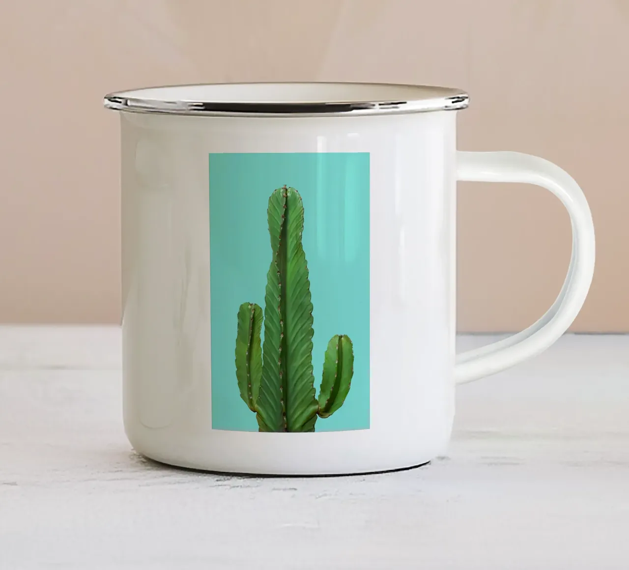 cactus per l'arredamento della casa tazza in smalto da ORION