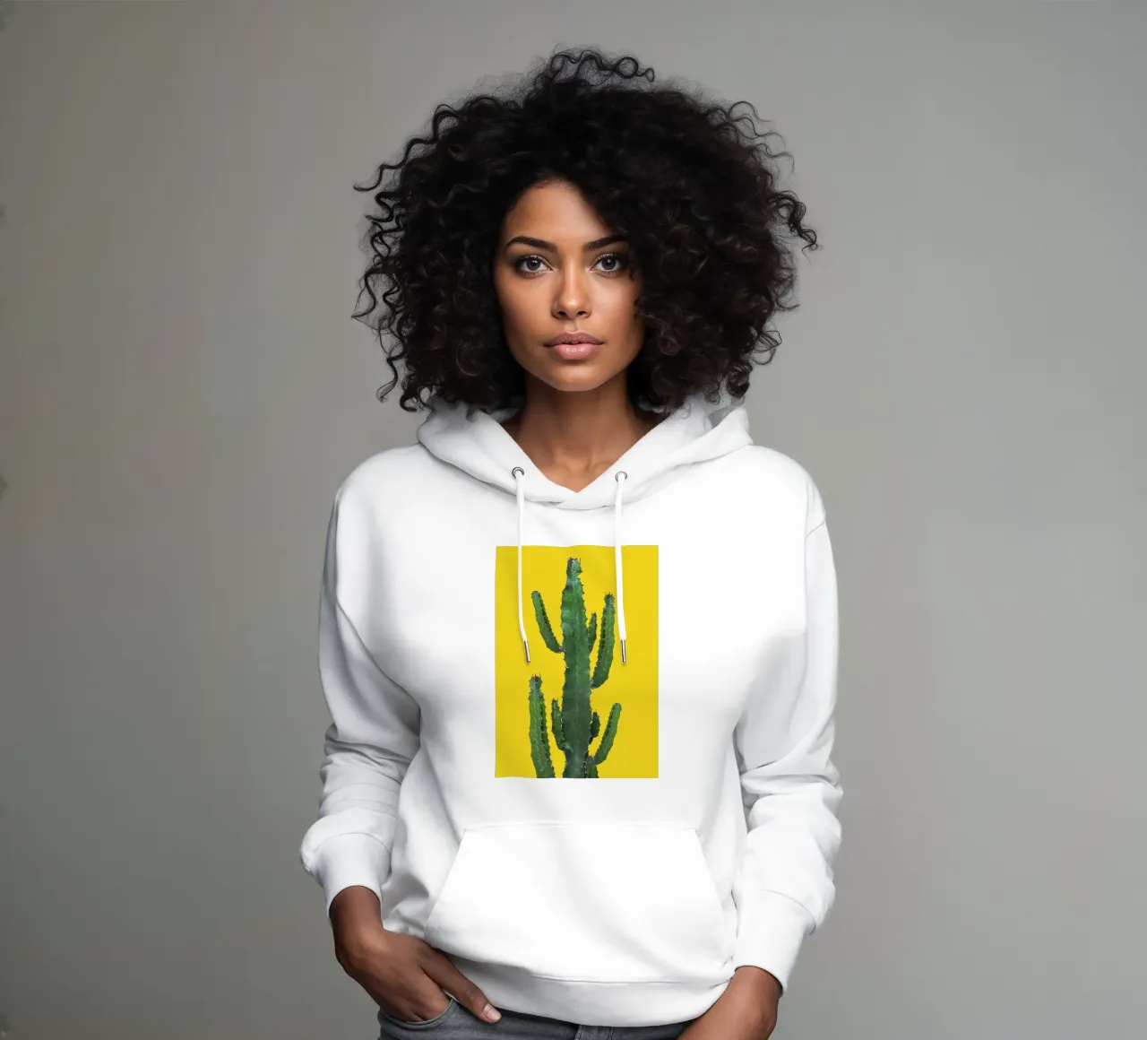 cactus per l'arredamento della casa felpa con cappuccio da ORION