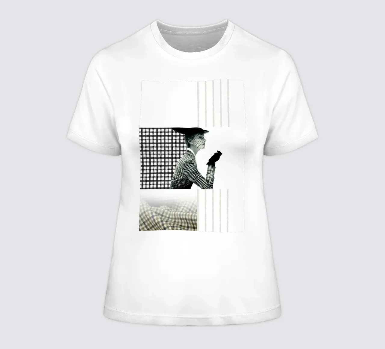 Fashion and Geometry 3 women's fitted t-shirt by DesmondBates
