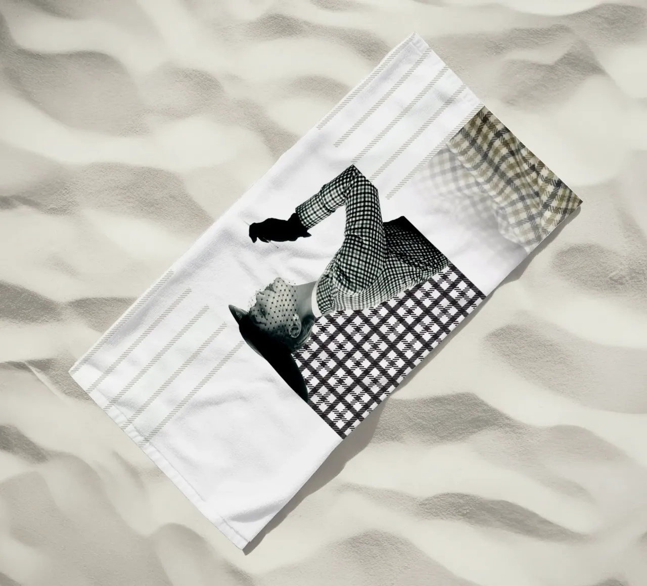 Fashion and Geometry 3 beach towel by DesmondBates