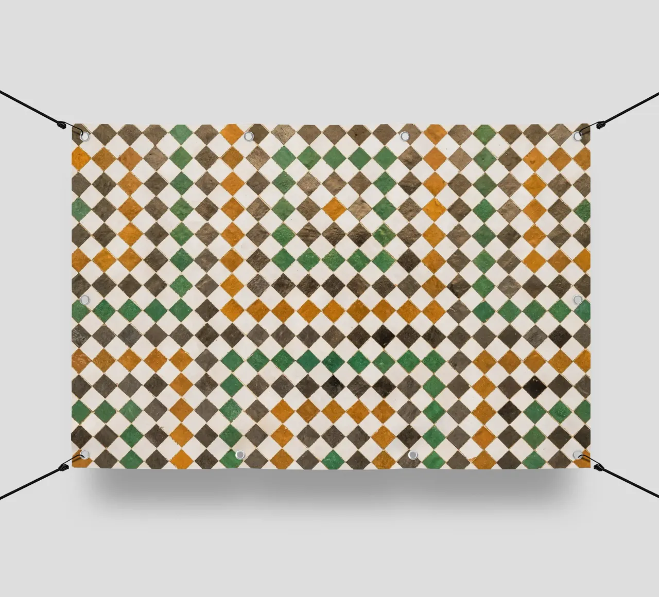 Square tiles in Morocco telo in pvc da photolovers