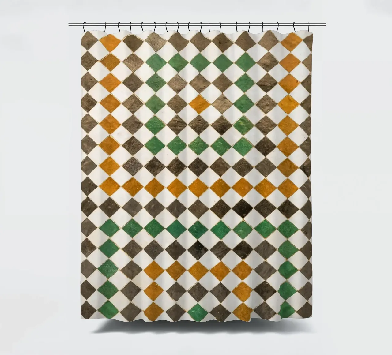 Square tiles in Morocco tenda da doccia da photolovers