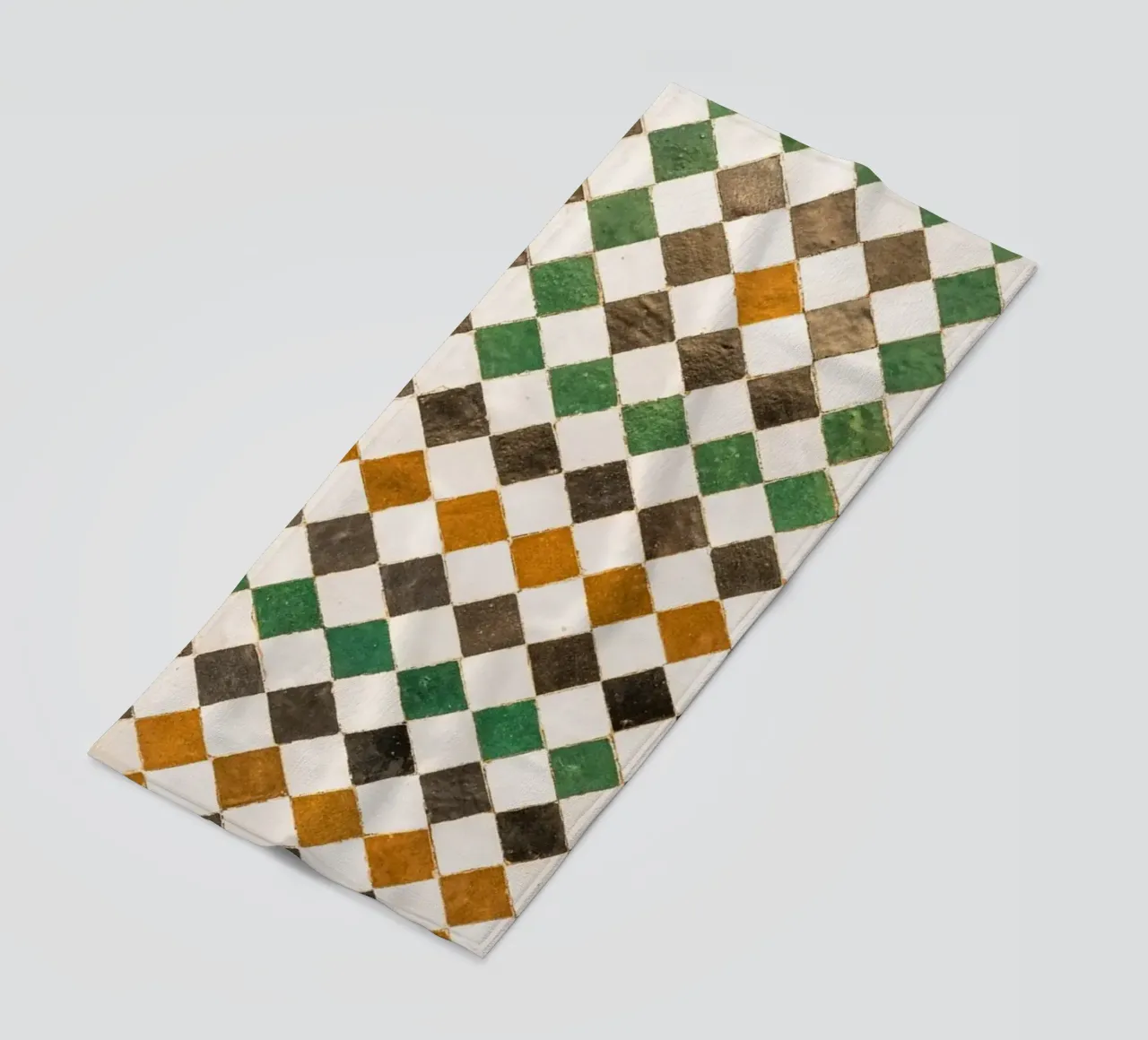 Square tiles in Morocco telo mare da photolovers