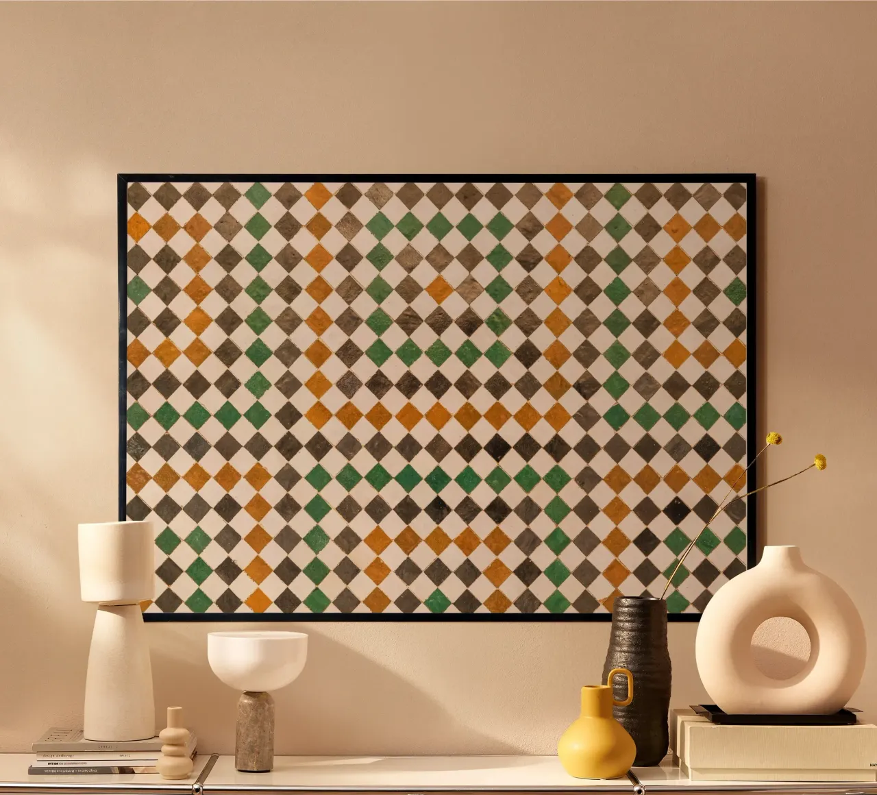 Square tiles in Morocco carta hahnemühle da photolovers