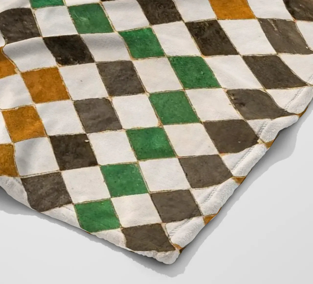 Square tiles in Morocco coperta in pile da photolovers