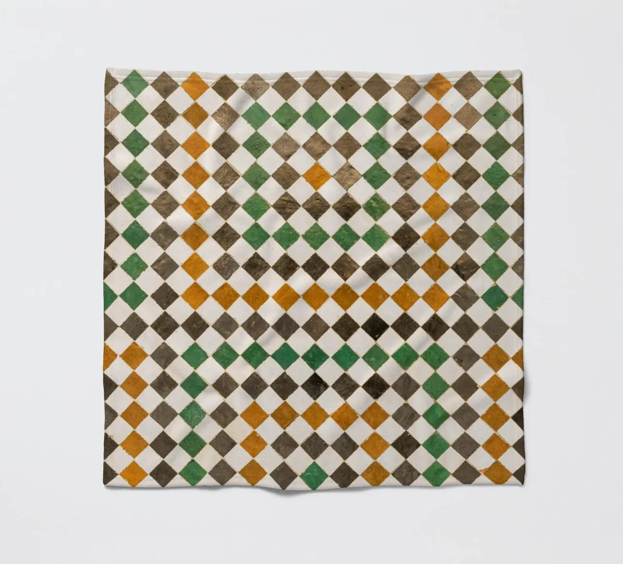 Square tiles in Morocco coperta in pile da photolovers