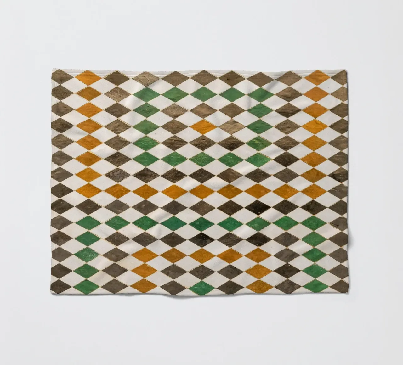 Square tiles in Morocco coperta in pile da photolovers