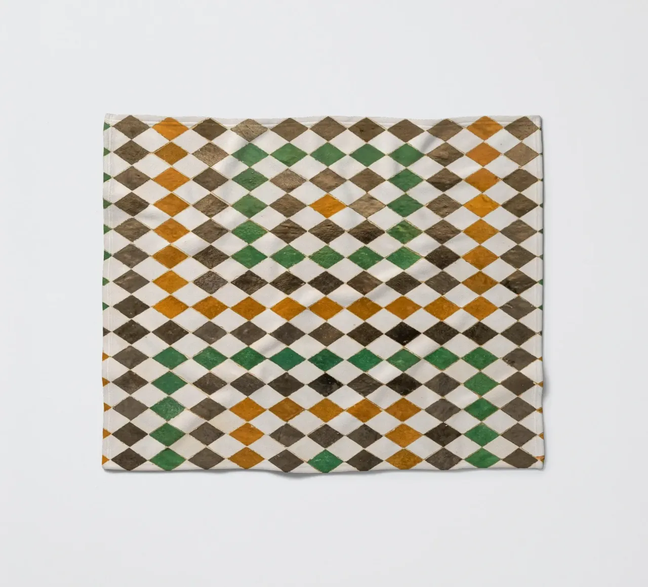 Square tiles in Morocco coperta in pile da photolovers