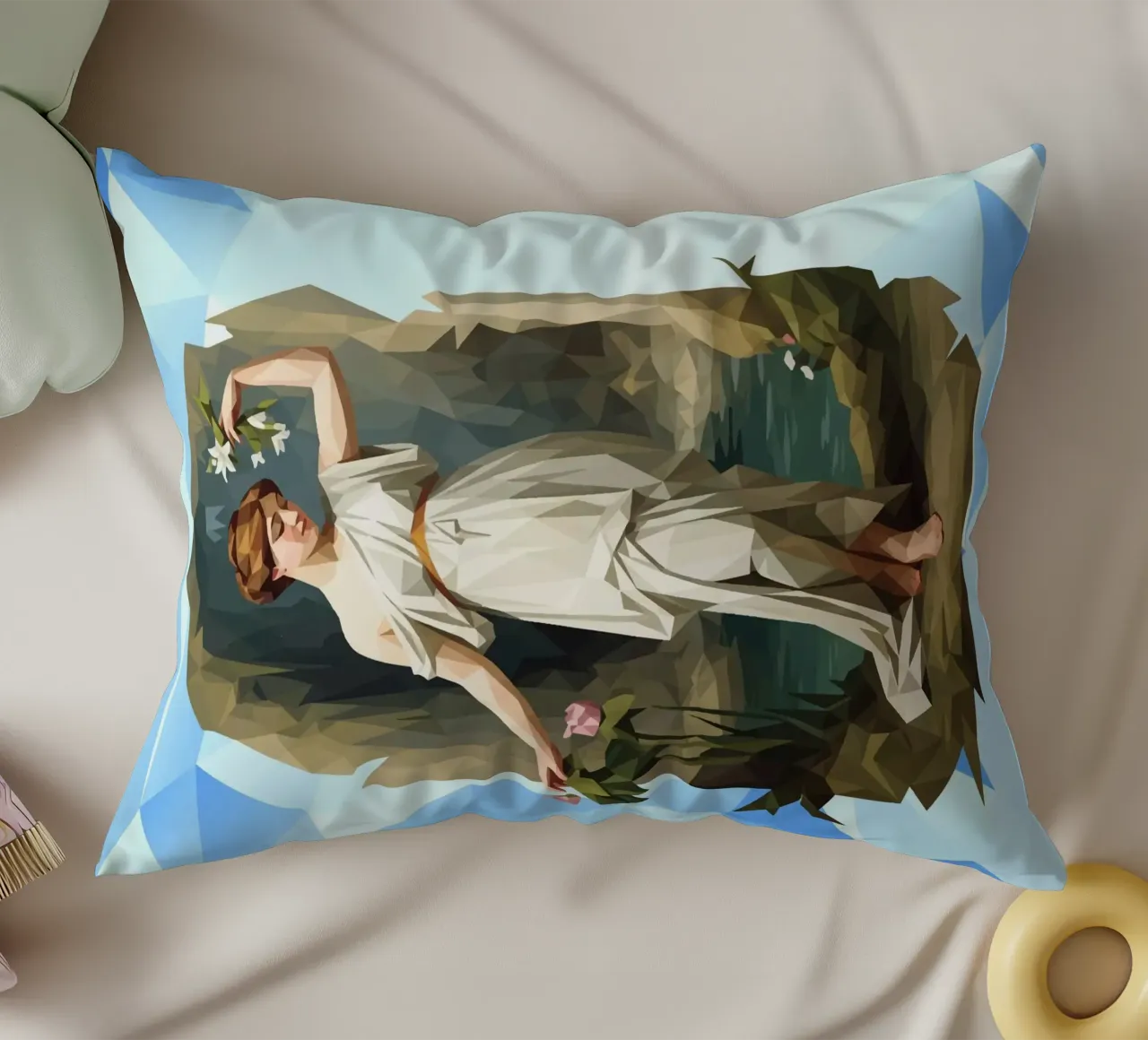 Nymphaeum Lowpoly cuscino da Low Profile