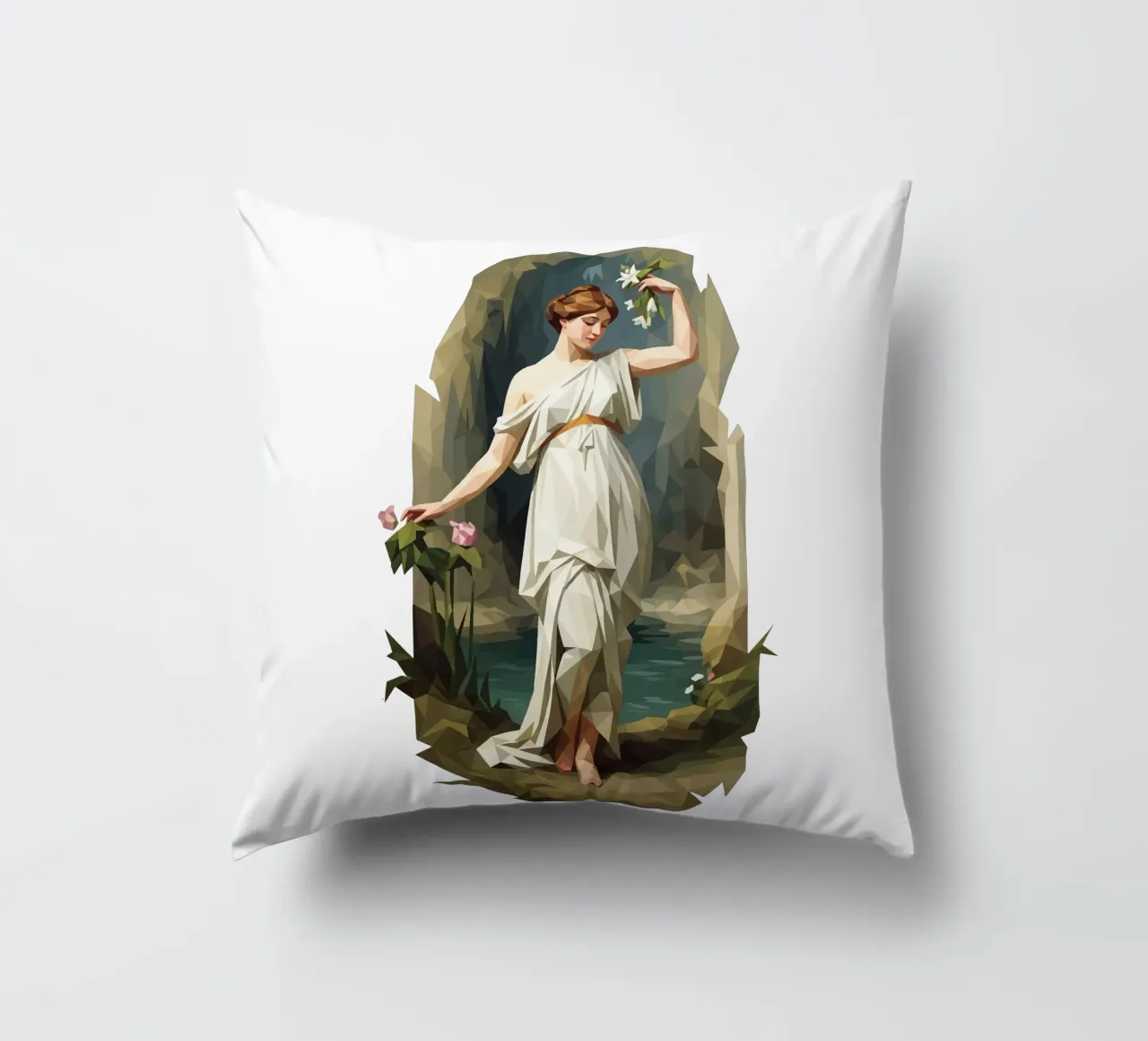 Nymphaeum Lowpoly cuscino da Low Profile