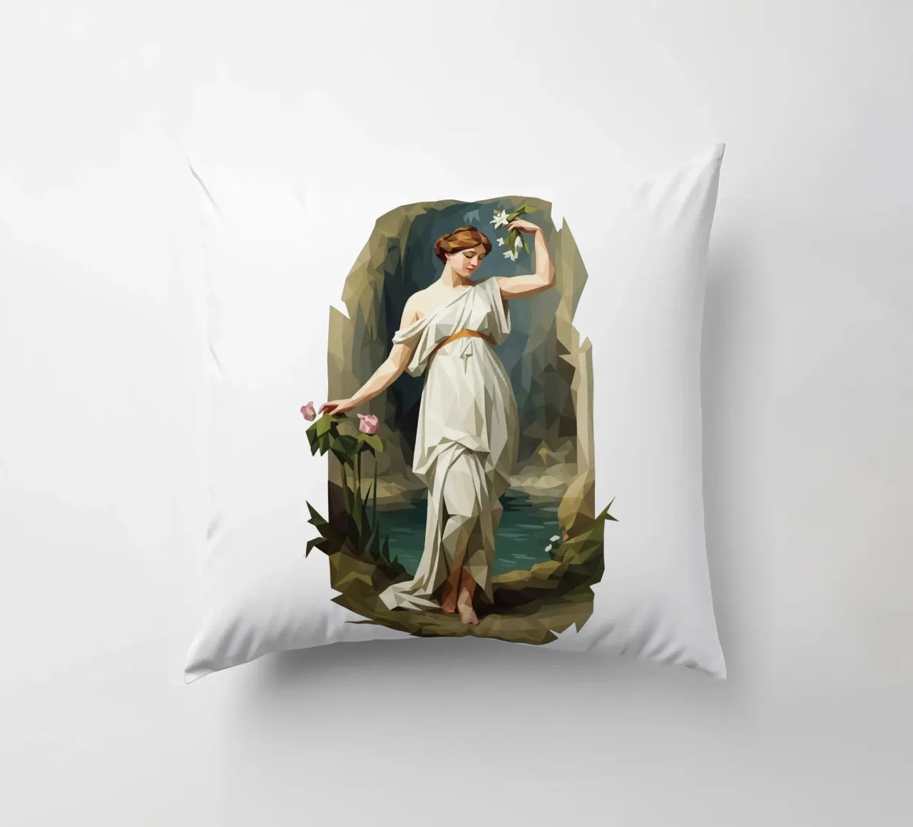 Nymphaeum Lowpoly cuscino da Low Profile