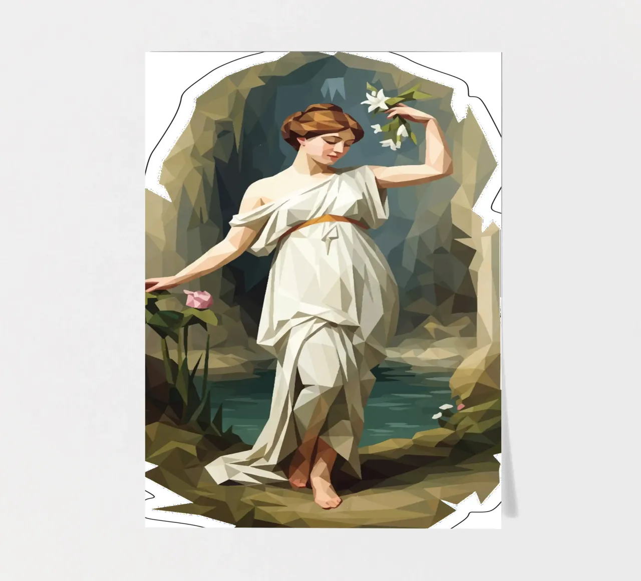 Nymphaeum Lowpoly foglio adesivo da Low Profile