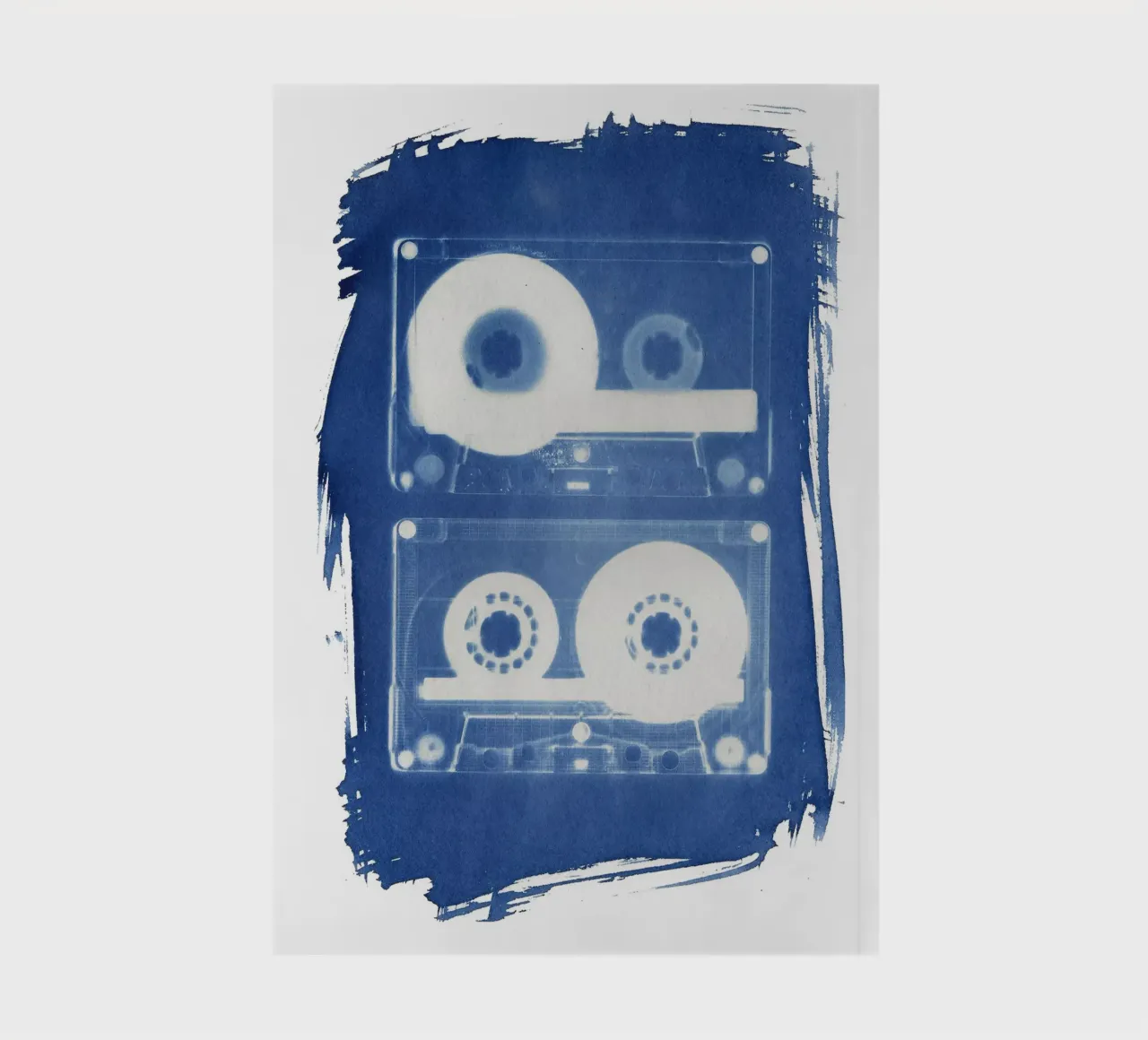Retro Cassette Tapes notebook by Kim Hubball Studio