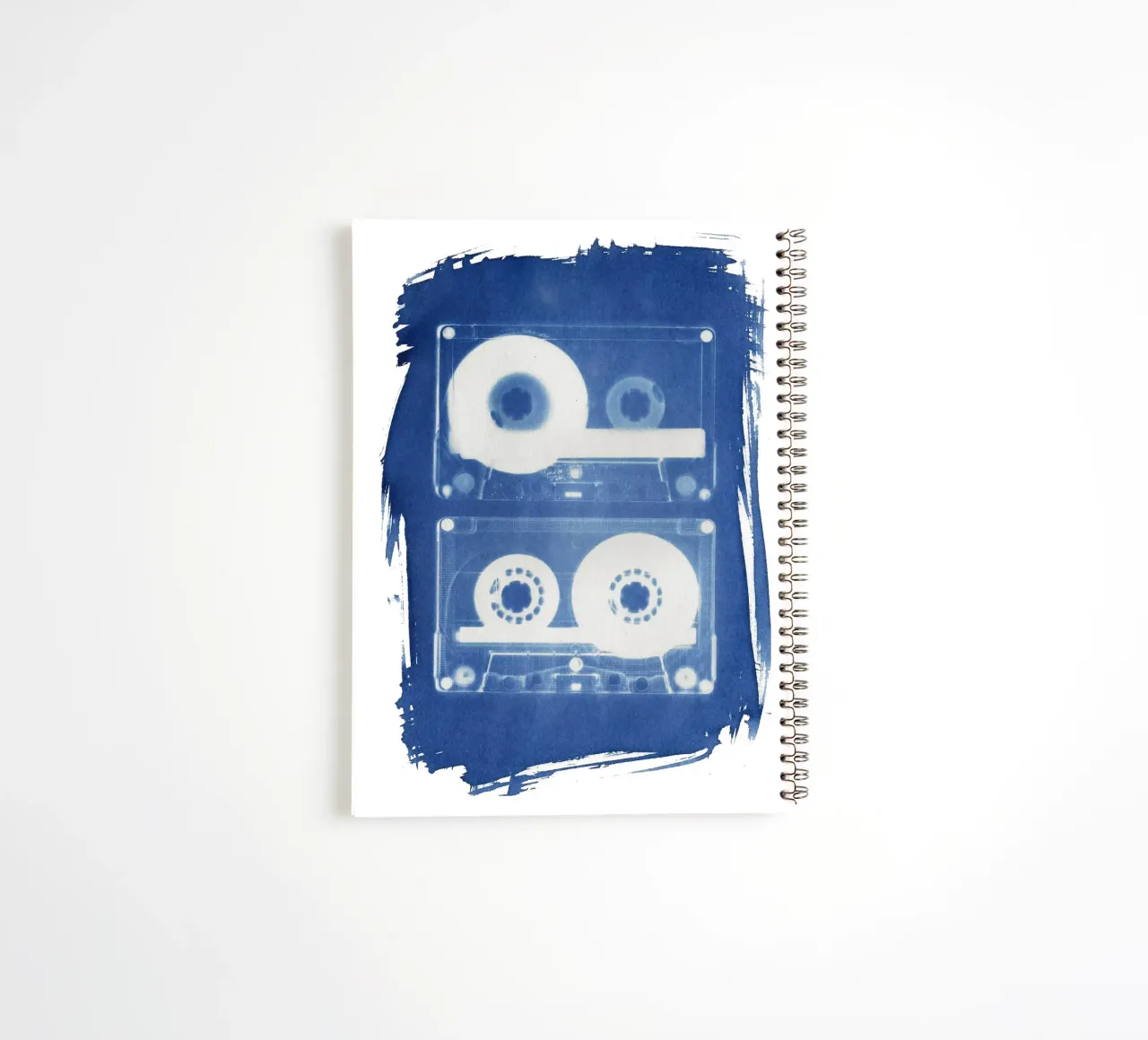 Retro Cassette Tapes spiral notebook by Kim Hubball Studio