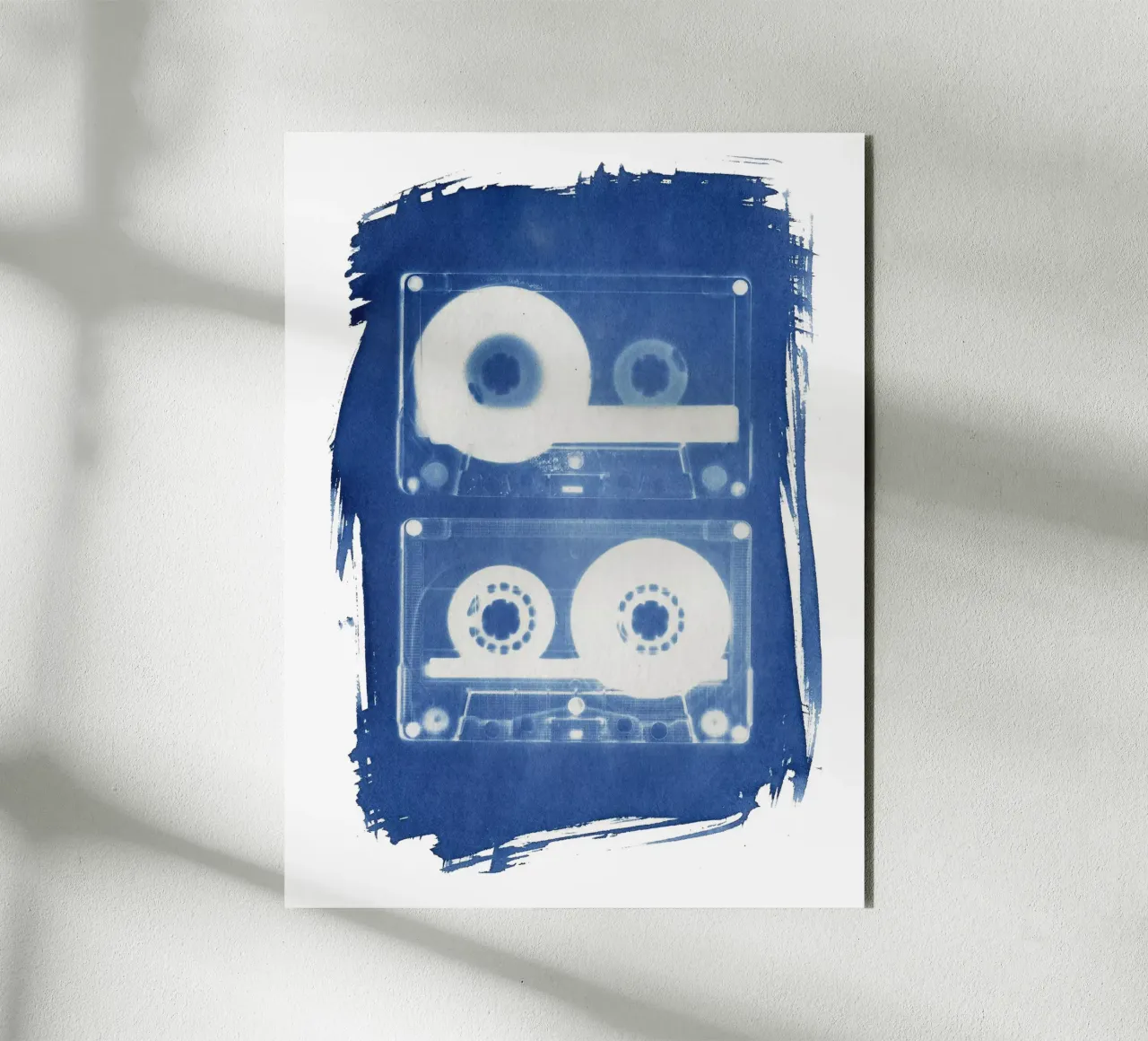 Retro Cassette Tapes alluminio dibond da Kim Hubball Studio