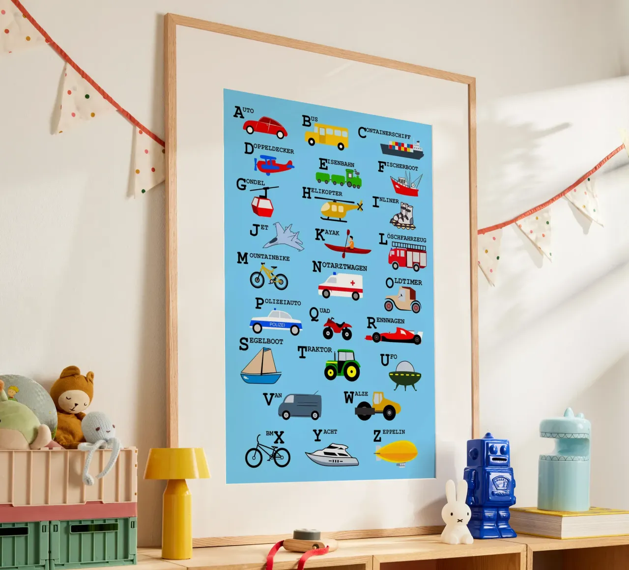 ABC Alphabet - Verkehrsmittel poster da Fjöllart