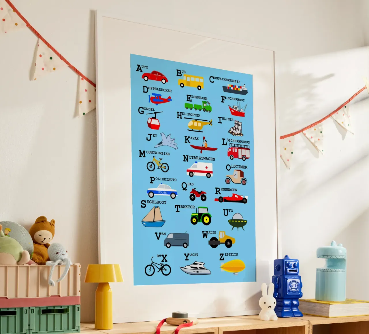 ABC Alphabet - Verkehrsmittel poster da Fjöllart