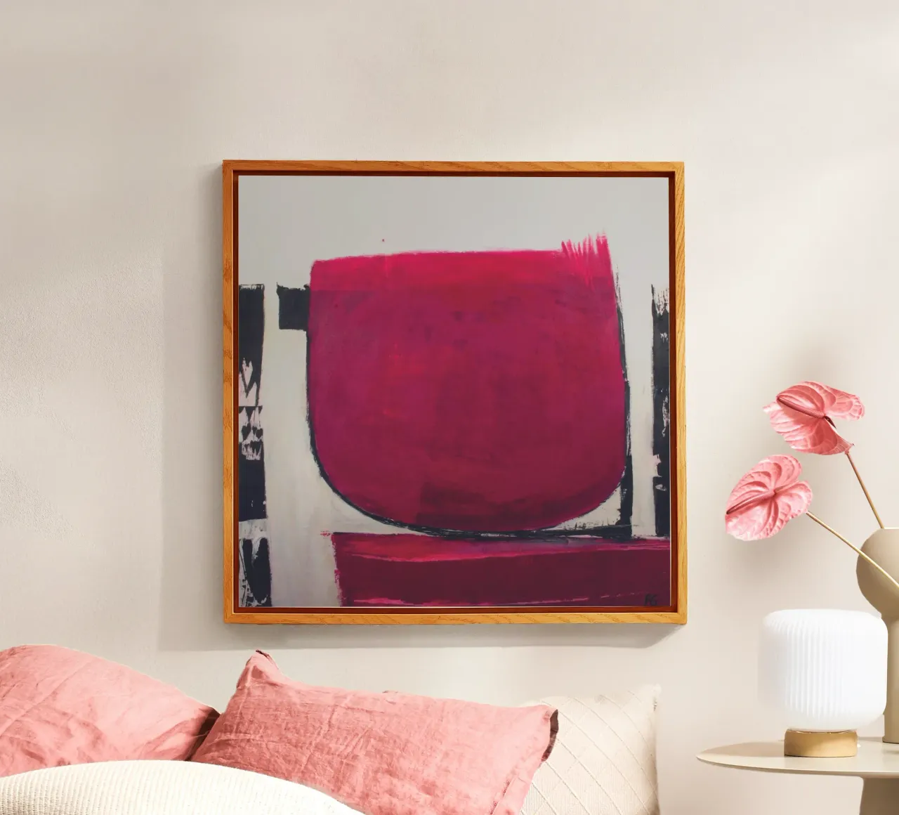 Rosso III plexiglass da Anita Gewald