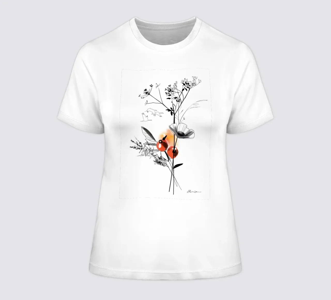 Uccelli migratori t-shirt da donna da SaraRosenbaum