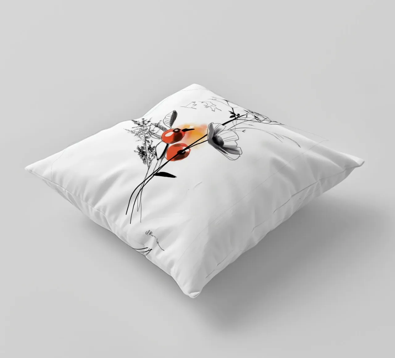 Uccelli migratori cuscino da SaraRosenbaum