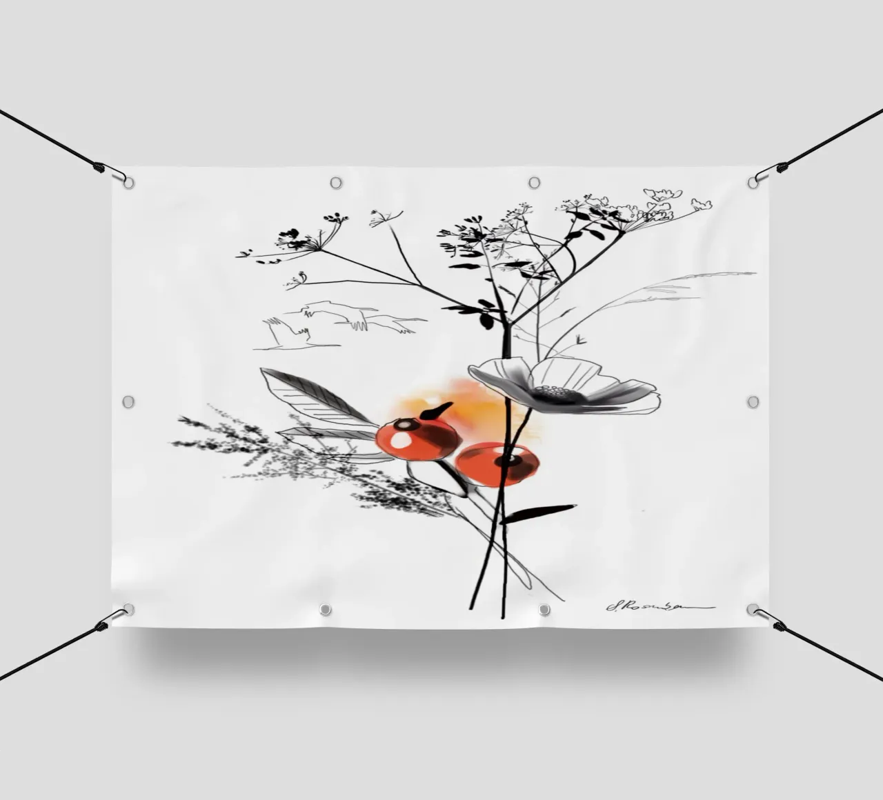Uccelli migratori telo in pvc da SaraRosenbaum