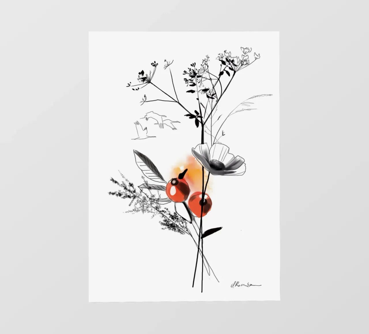Uccelli migratori telo in pvc da SaraRosenbaum