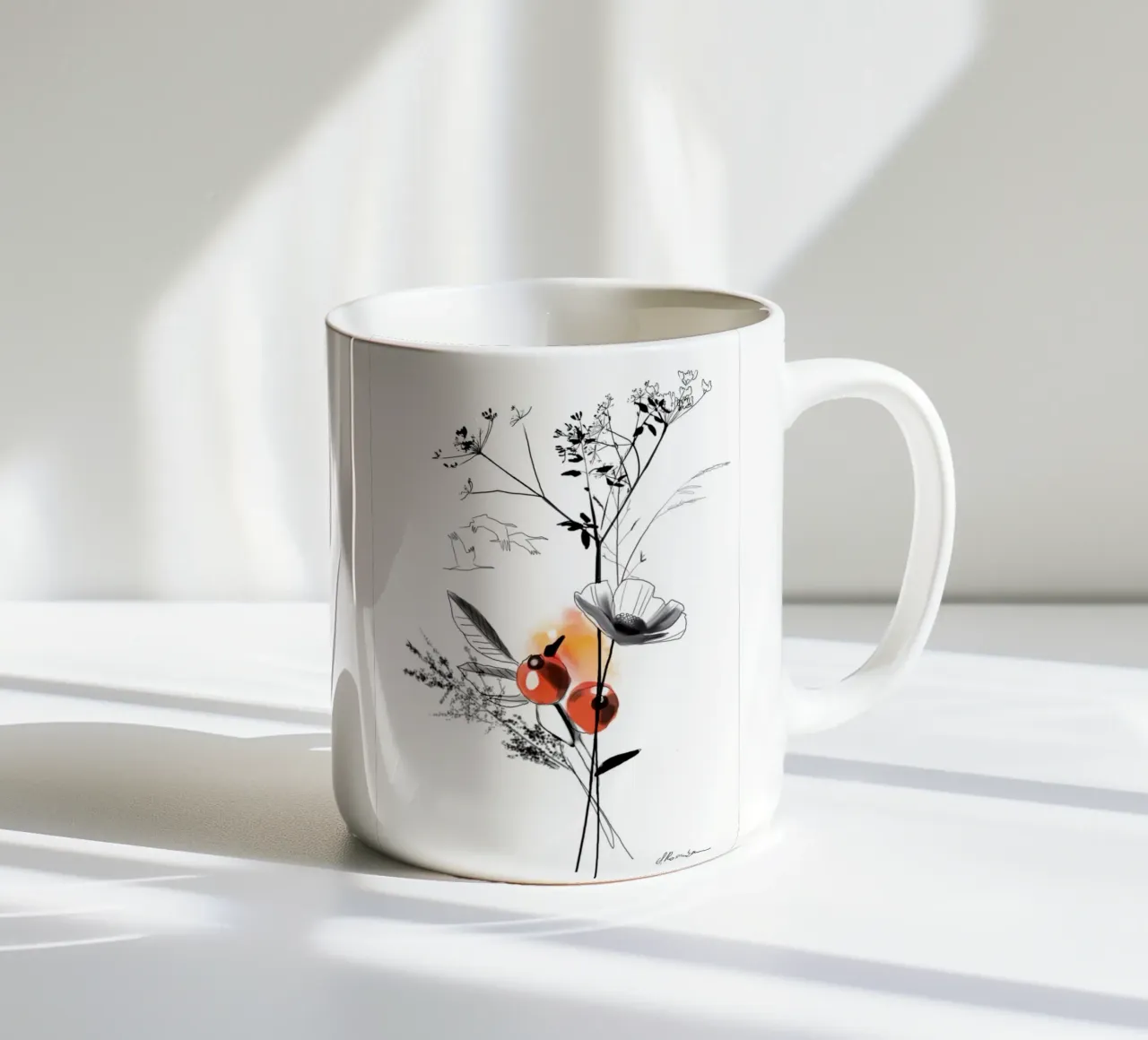 Uccelli migratori tazza in ceramica da SaraRosenbaum