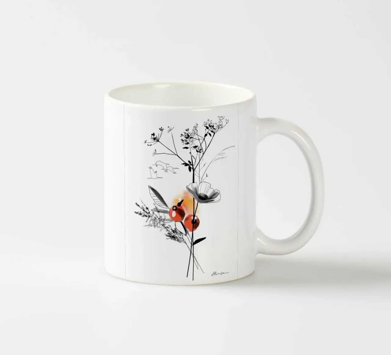 Uccelli migratori tazza in ceramica da SaraRosenbaum