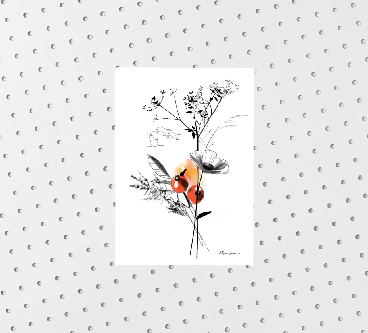 Uccelli migratori adesivo da SaraRosenbaum