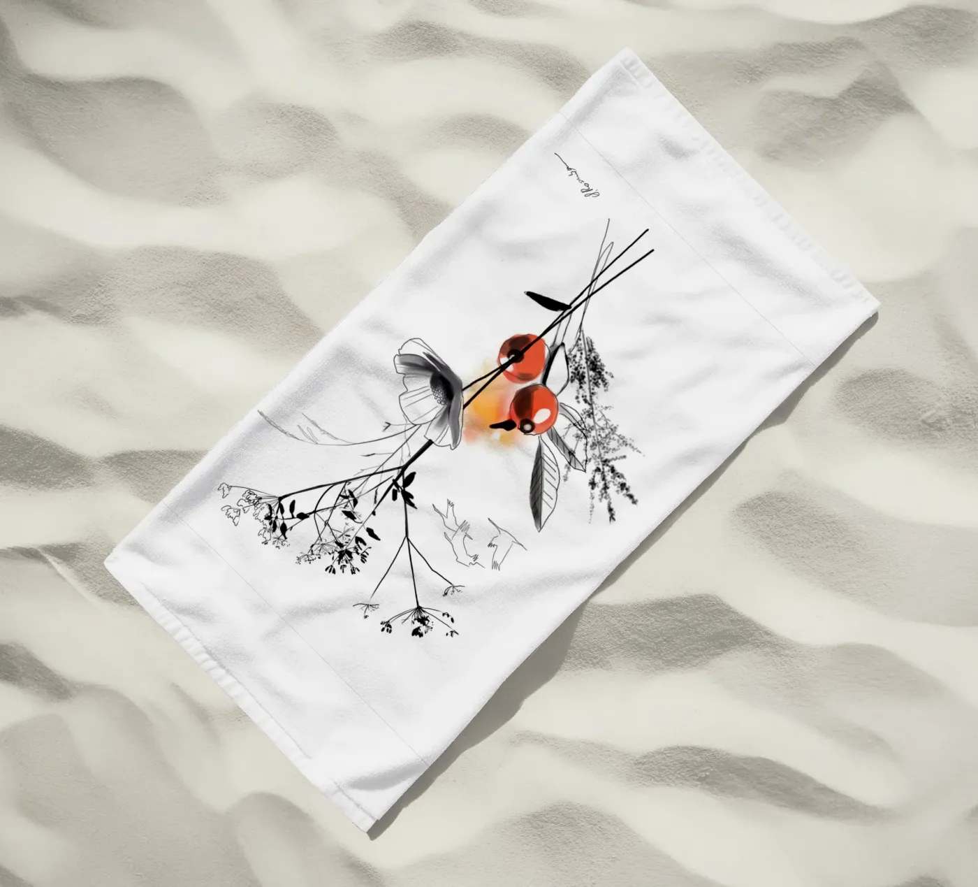 Uccelli migratori telo mare da SaraRosenbaum