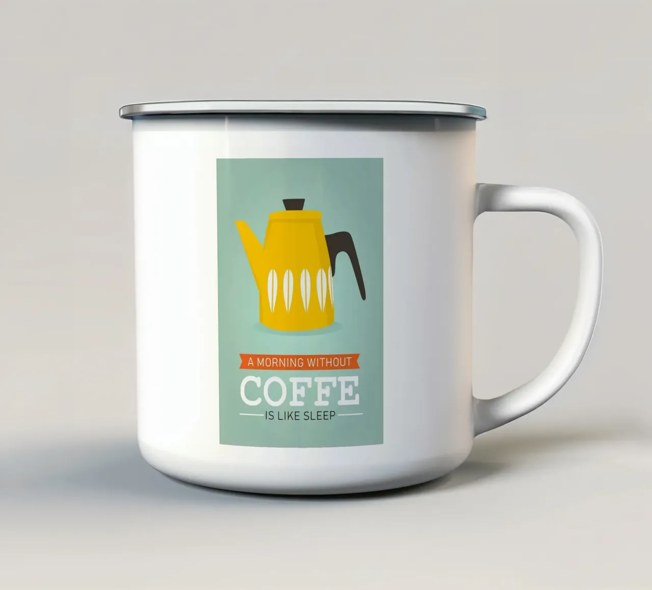 arredamento per la casa caffè retrò tazza in smalto da HARU HARU
