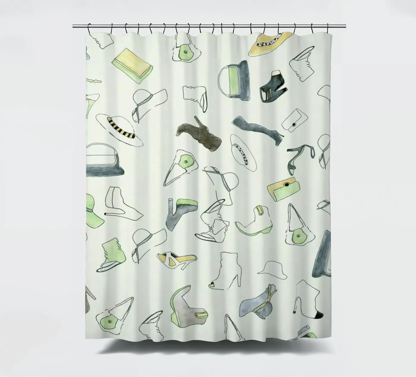 Pattern: Shooz Duschvorhang von Sandra De Leon