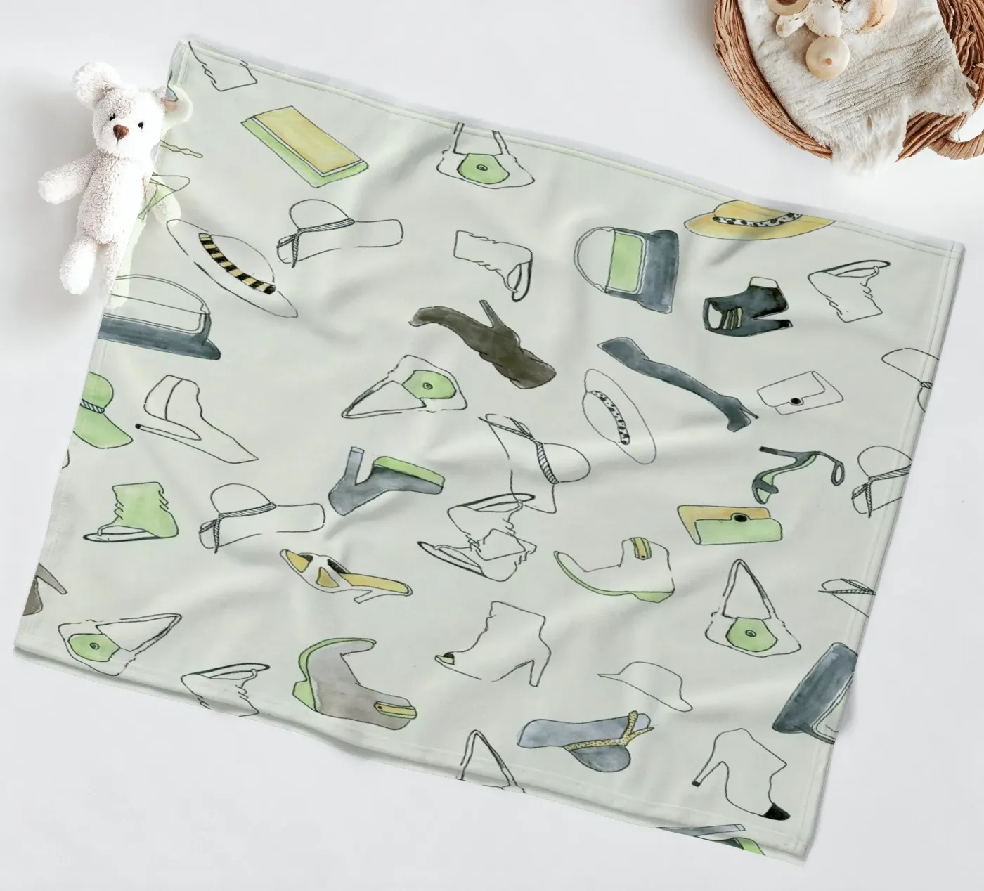 Pattern: Shooz fleecedeken van Sandra De Leon