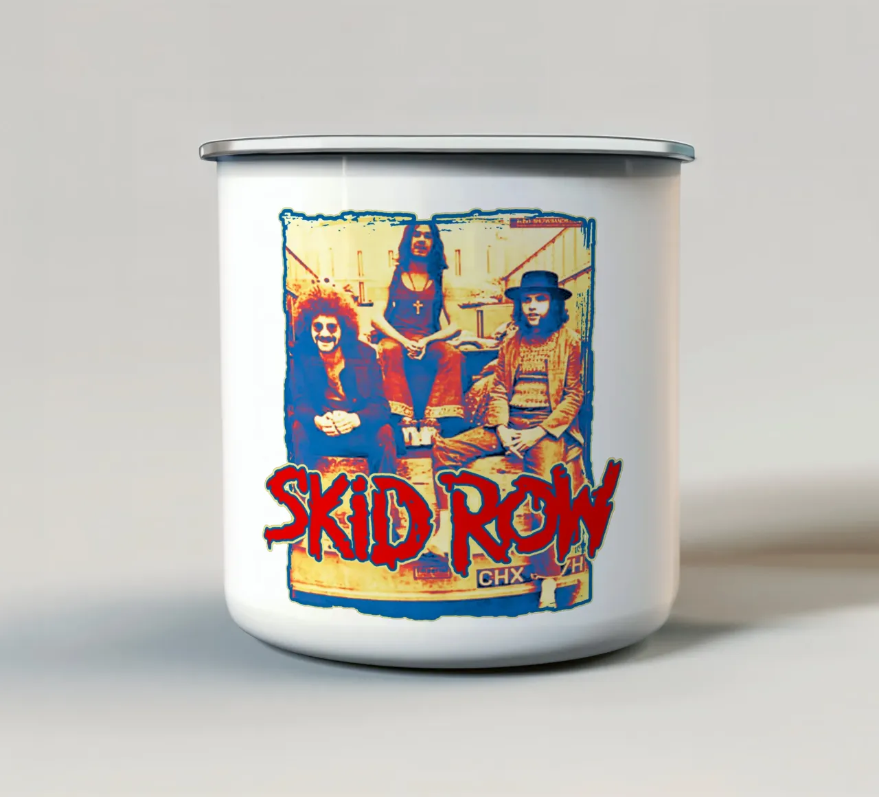 Skid Row Band Heavy Metal tazza in smalto da igoshartwrks