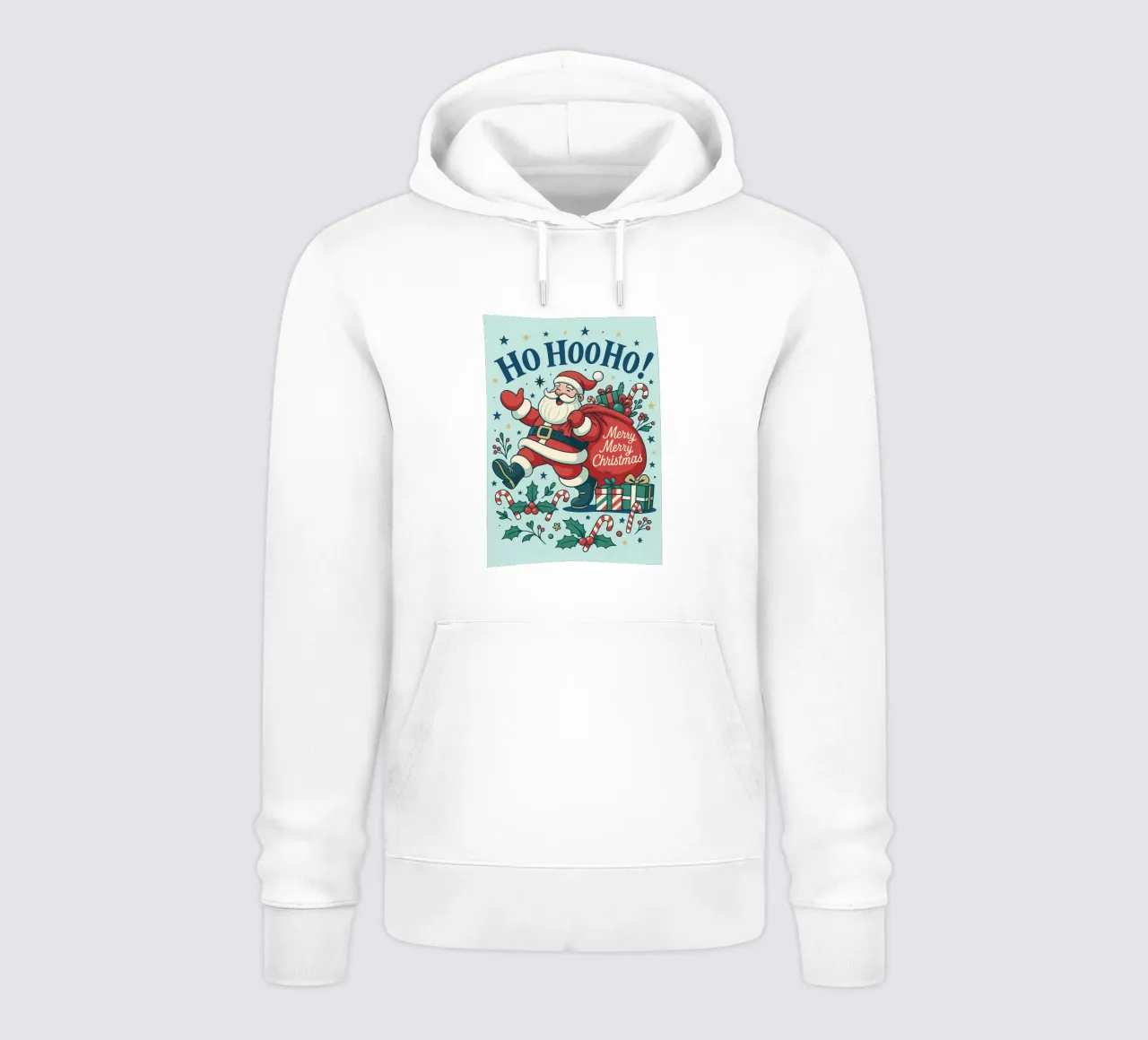 Babbo Natale dipinto felpa con cappuccio da Raffasya Shop