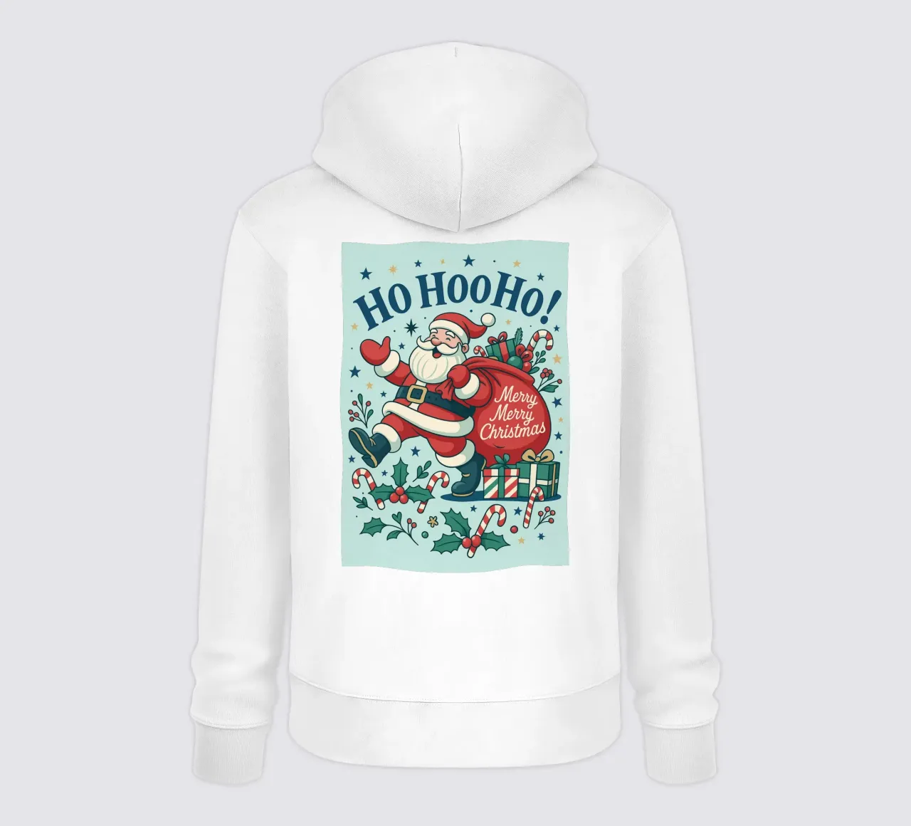 Babbo Natale dipinto felpa con cappuccio da Raffasya Shop