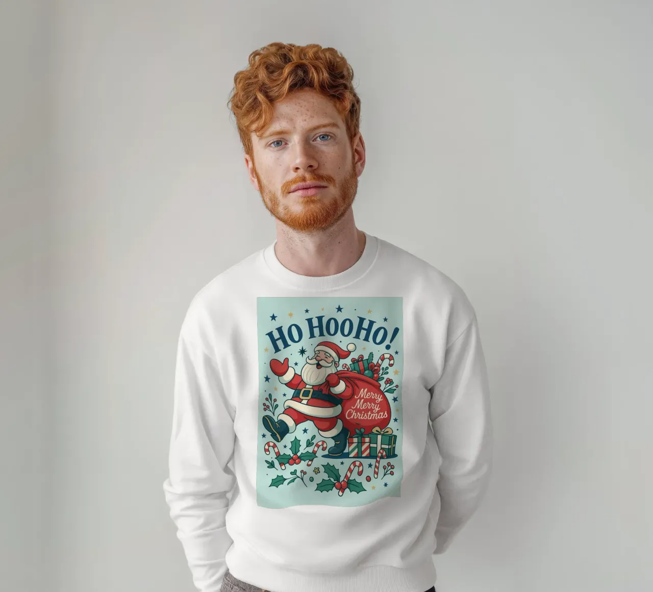 Babbo Natale dipinto felpa da Raffasya Shop