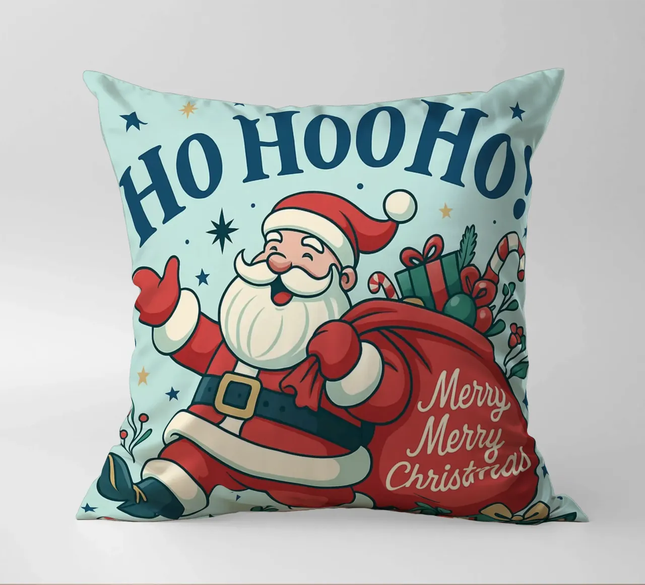 Babbo Natale dipinto cuscino da Raffasya Shop