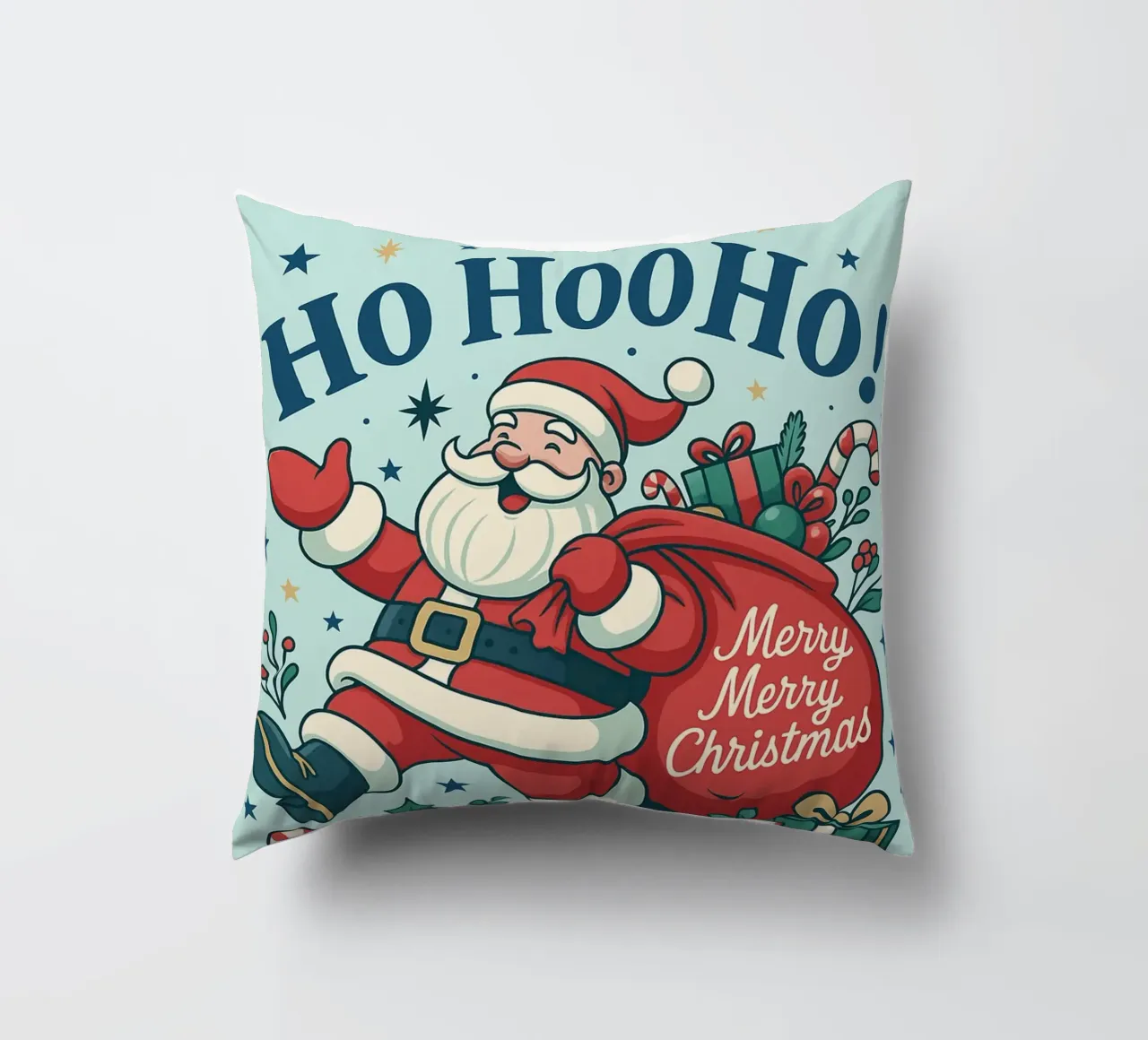 Babbo Natale dipinto cuscino da Raffasya Shop