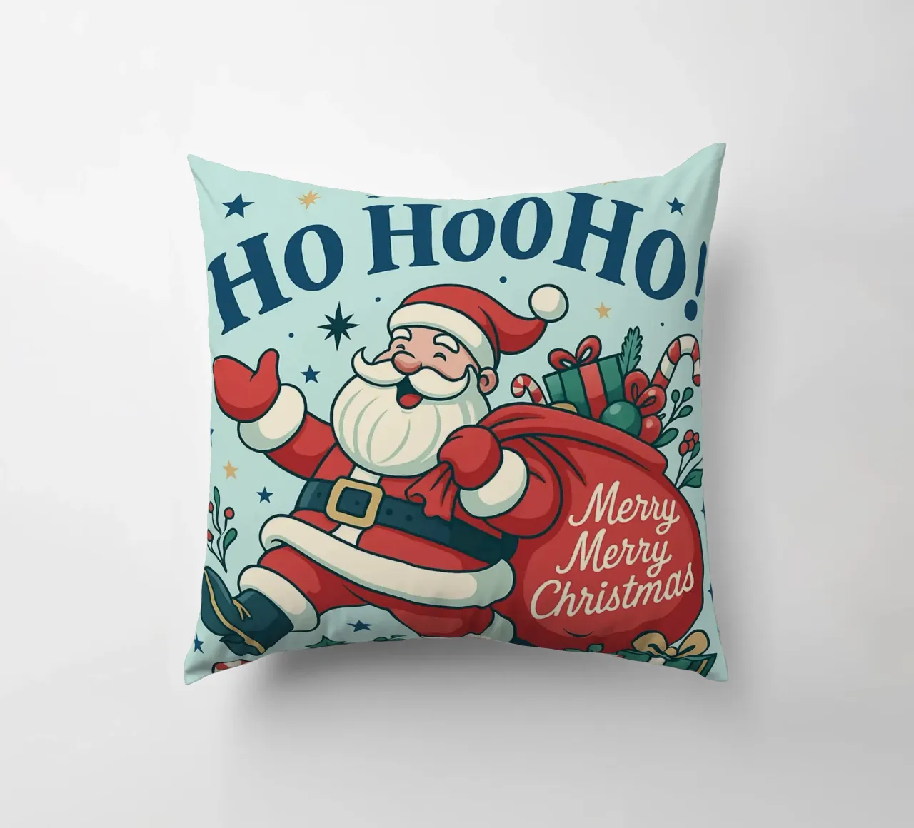 Babbo Natale dipinto cuscino da Raffasya Shop