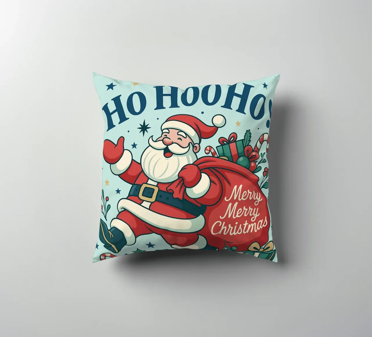 Babbo Natale dipinto cuscino da Raffasya Shop