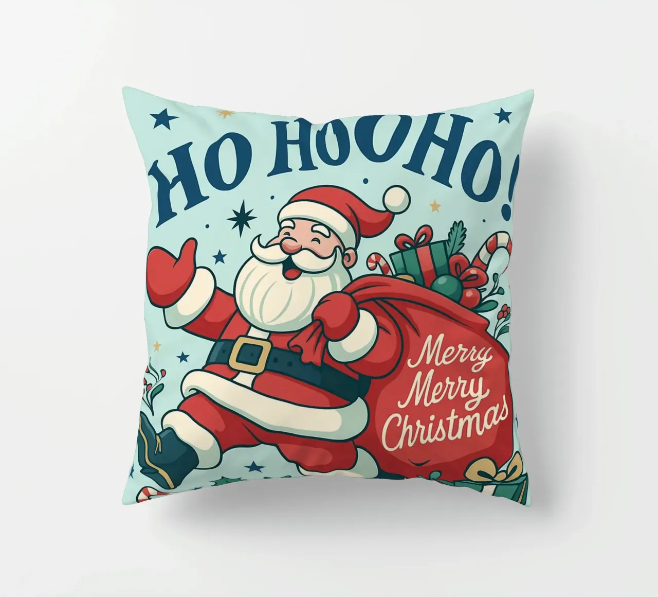Babbo Natale dipinto cuscino da Raffasya Shop