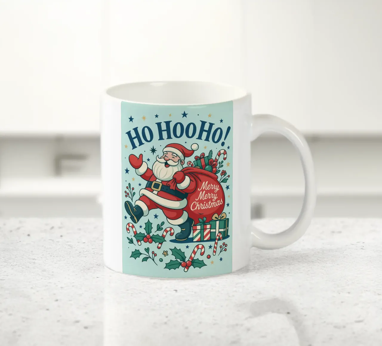 Babbo Natale dipinto tazza in ceramica da Raffasya Shop