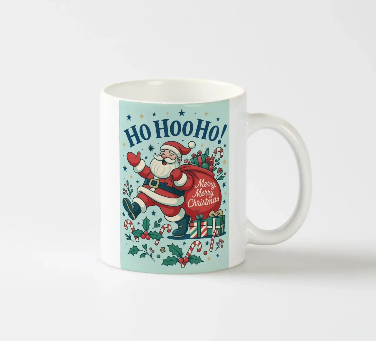 Babbo Natale dipinto tazza in ceramica da Raffasya Shop