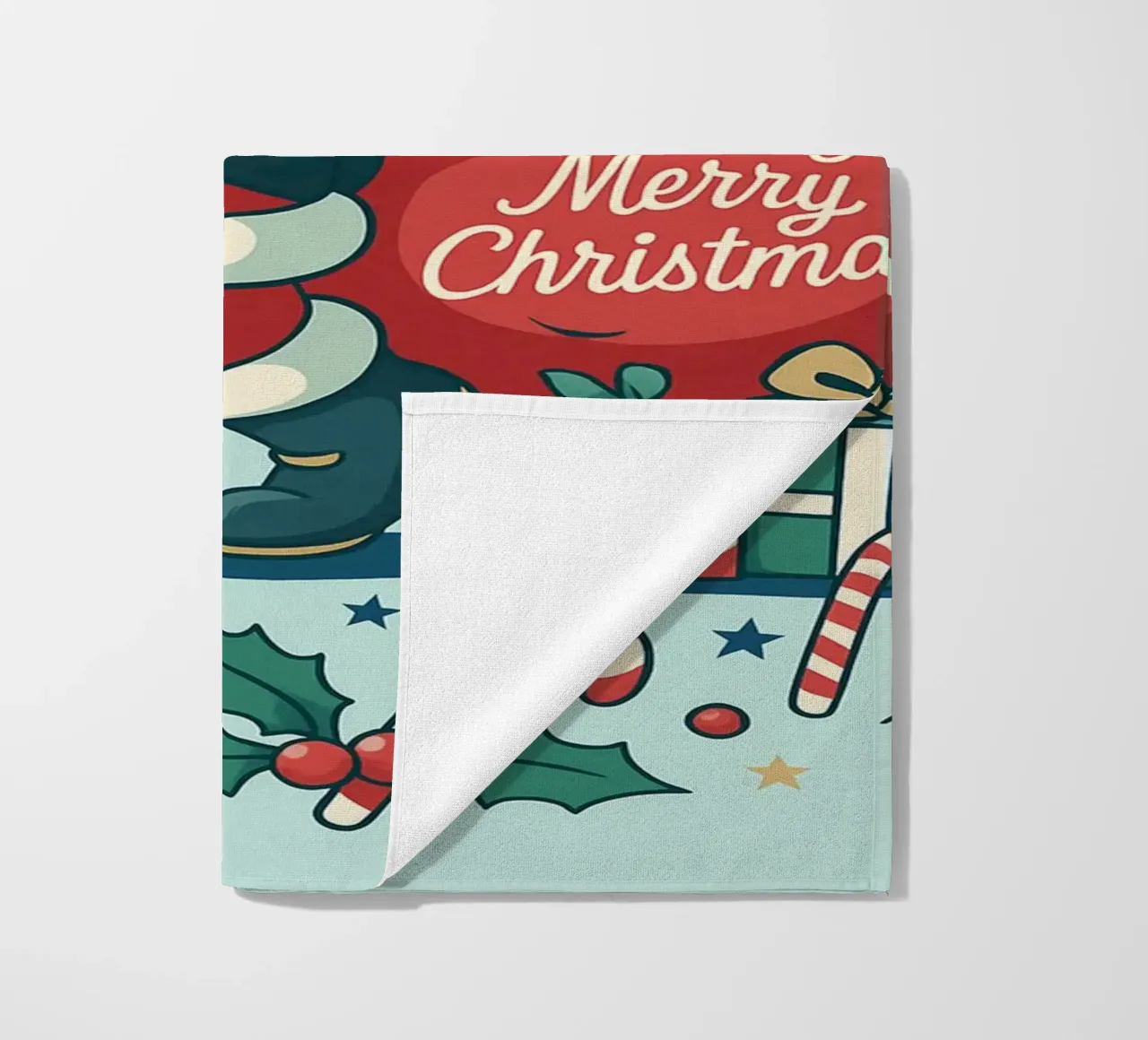 Babbo Natale dipinto telo mare da Raffasya Shop