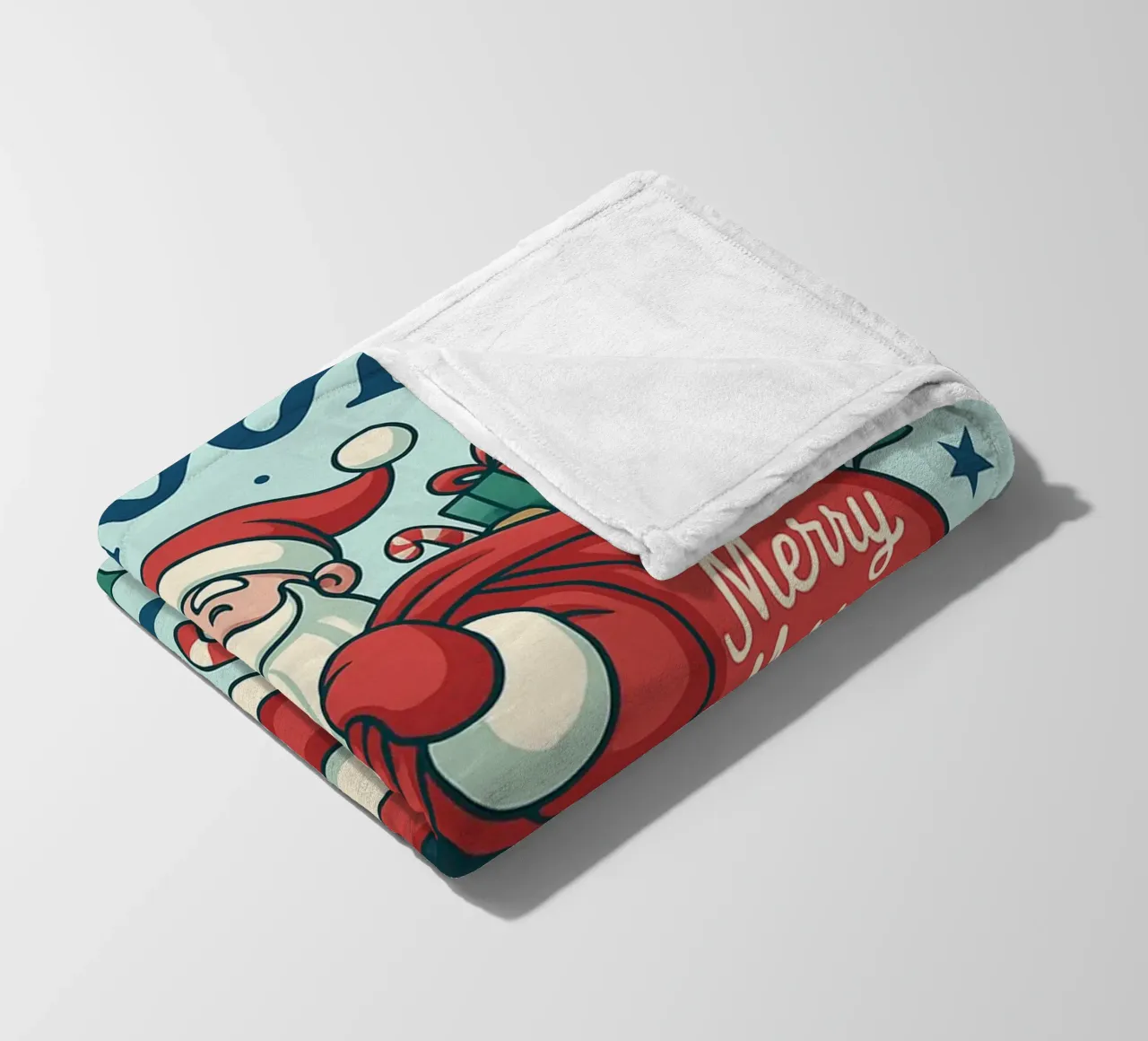 Babbo Natale dipinto coperta in pile da Raffasya Shop