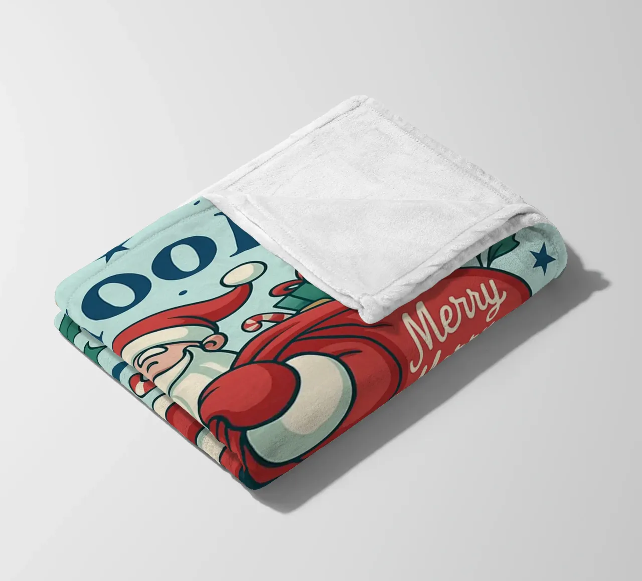 Babbo Natale dipinto coperta in pile da Raffasya Shop