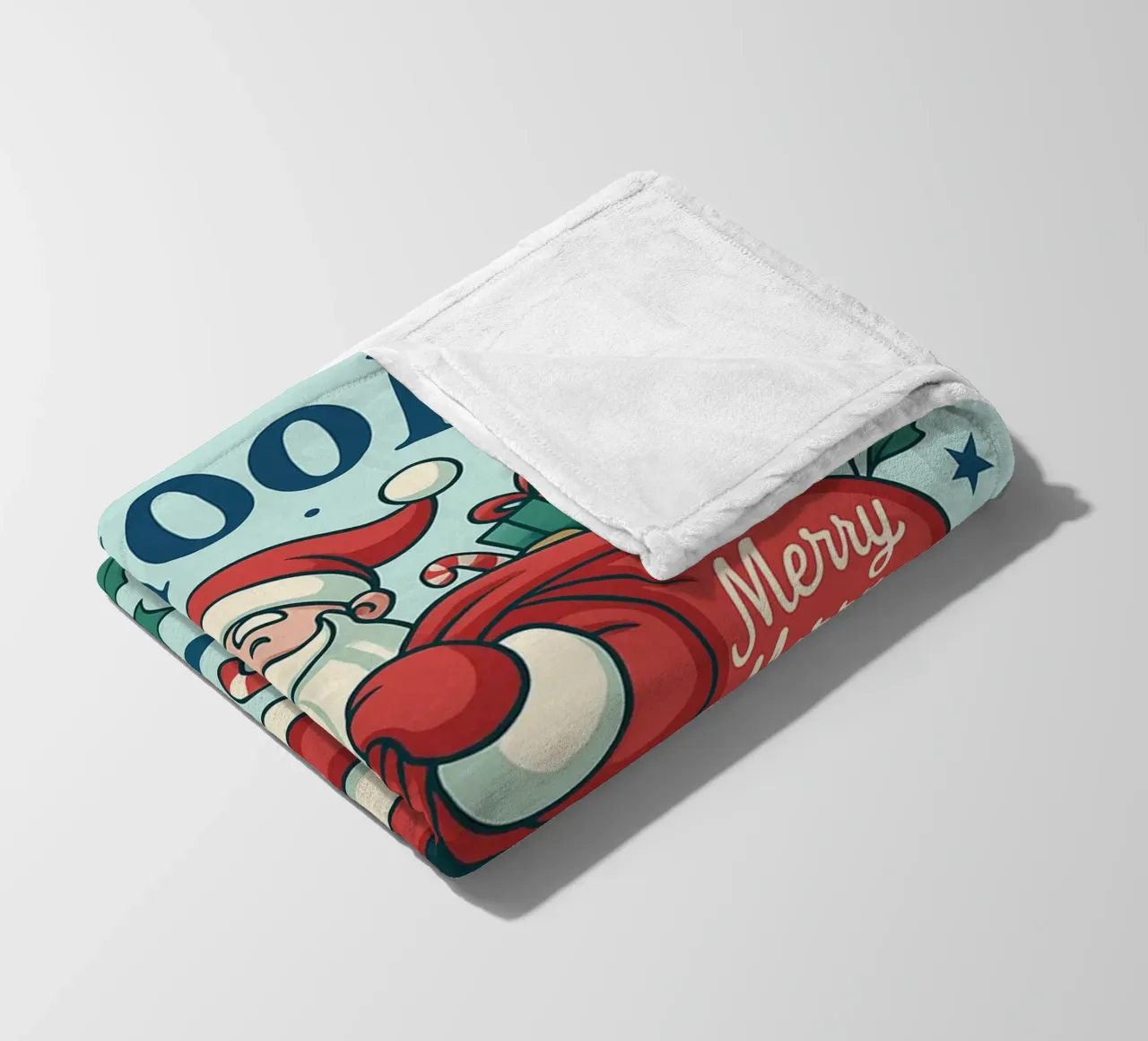 Babbo Natale dipinto coperta in pile da Raffasya Shop