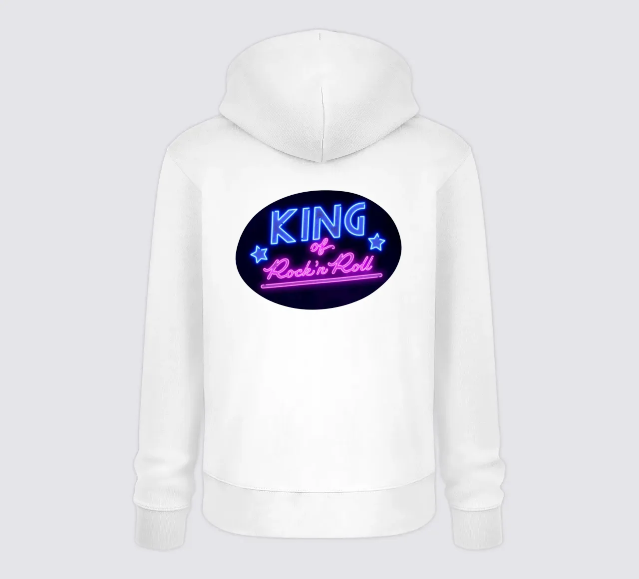 Lettere al neon in rosa e blu. Un po' di rock'n roll. felpa con cappuccio da CalliLetters